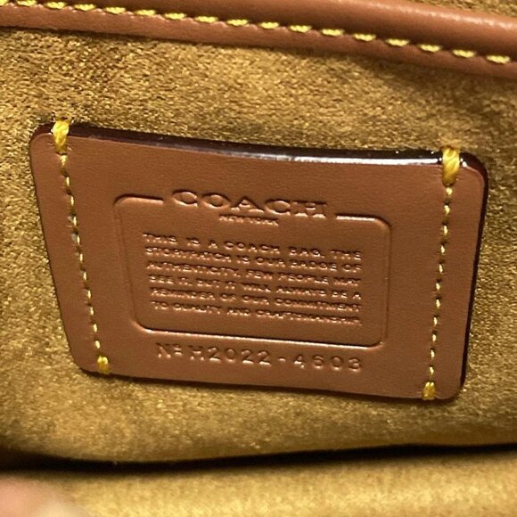 Auth COACH - 4603 Cream Pink Beige PVC Leather Handbag - Picture 10 of 10